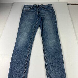 Rag & Bone Jeans Women's Measured 29x29 Cate Mid Rise Skinny Blue Denim Tag 28